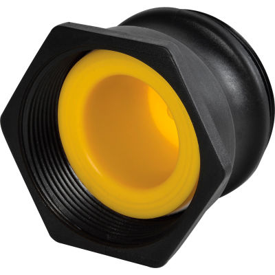 Global Industrial Polypropylene 2" Female NPT Pipe Thread x 2" Part A Camlock 'Stubby' Adapter