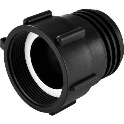 Global Industrial Polypropylene 2" Female NPT Pipe Thread x S60x6 Male Buttress Thread Adapter