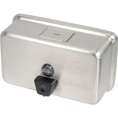 Frost Wall Mount Manual Horizontal Liquid Soap Dispenser - Stainless - 710A