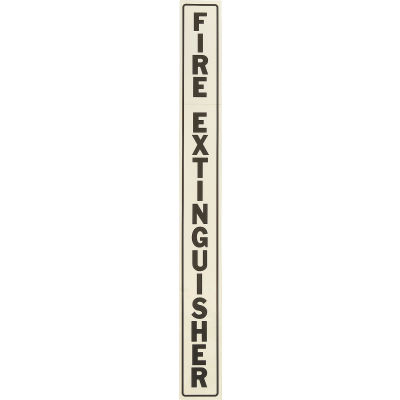 Vertical Decal FE Lettering On Clear Film, Black