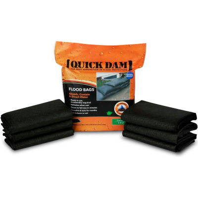 Global Approved 24"L x 12"W Sandless Sandbags - 6 Bags/Pack QD1224-6