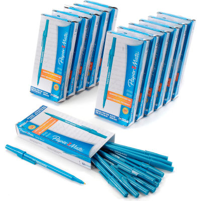Paper Mate® Write Bros Ballpoint Stick Pen, Medium, Blue Ink, Dozen