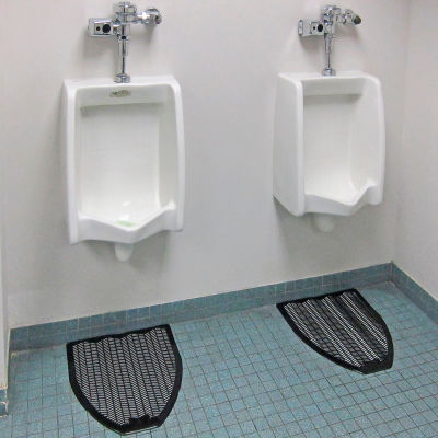 Impact® Urinal Mat - Fresh Scent, Black W/ Touch Fastener Z-Mat, 6-Pack - 1525-5 - Pkg Qty 6