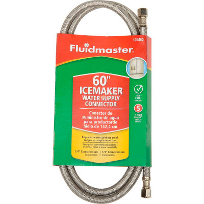 Fluidmaster 12IM60 Icemaker Water Supply Connector 1/4 In. Compression X 1/4 In. Compression X 60 In