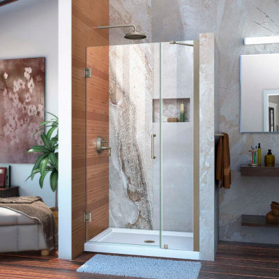DreamLine™ Unidoor Frameless Adjustable Shower Door SHDR-20377210-04, 37"-38"