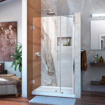 DreamLine™ Unidoor Frameless Adjustable Shower Door SHDR-20407210-01, 40"-41"