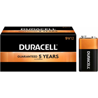 Duracell® Coppertop®  9V Batteries W/ Duralock Power Preserve™ - Pkg Qty 12