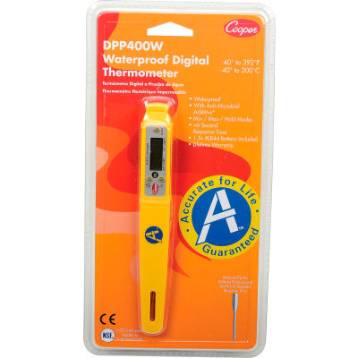Cooper-Atkins® DPP400W - Digital Thermometer, Waterproof, Pen Style, Auto Shut-Off