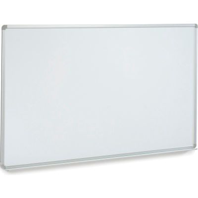 Global Industrial™ Wall-Mounted Magnetic Whiteboard With Aluminum Frame, 96"W x 48"H