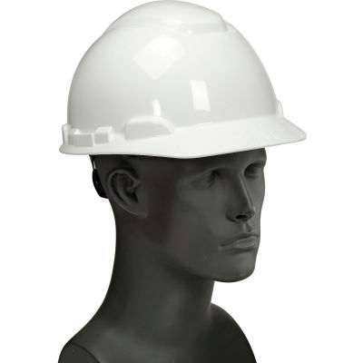 3M™ Hard Cap, White, 4 Point Ratchet Suspension