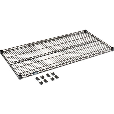 Nexel® S1442B Black Epoxy Wire Shelf 42"W x 14"D