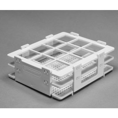 Bel-Art No-Wire PP Bottle And Vial Rack 185140025, For 20-25mm Vials, 12 Places, White, 1/PK