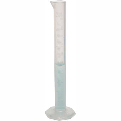 Bel-Art Single Scale Graduated Cylinder 284520000, 10ml Capacity, 0.1ml Graduation, Clear, 1/PK