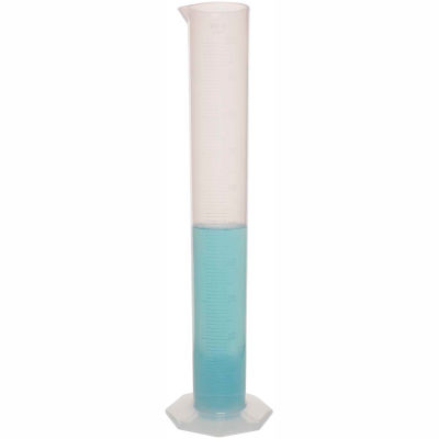 Bel-Art Single Scale Graduated Cylinder 284580000, 1000ml Capacity, 10ml Graduation, Clear, 1/PK