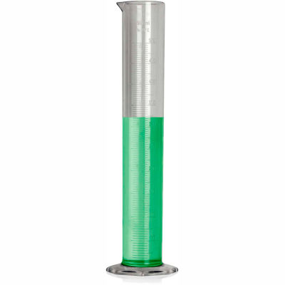 Bel-Art TPX® Graduated Cylinder 286950000, 500ml Capacity, 5.0ml Graduation, Clear, 1/PK