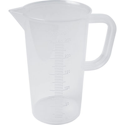 Bel-Art PP Tall Graduated Pitcher 289890000, 250ml Capacity, 5ml Graduation, Clear, 1/PK