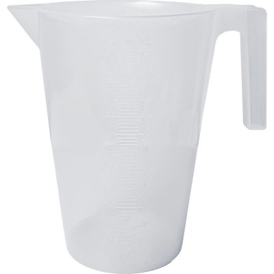 Bel-Art PP Tall Graduated Pitcher 289930000, 3000ml Capacity, 50ml Graduation, Clear, 1/PK