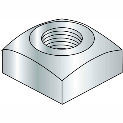 Square Nut - 5/16-18 - Grade 2 - Steel - Zinc CR+3 - Pkg of 250 - Brighton-Best 237030