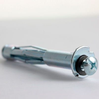 Hollow Wall Anchor - 1/8" x 1-1/4" - Slotted Hex Head - Steel - Zinc - Pkg of 100 - BBI 267267