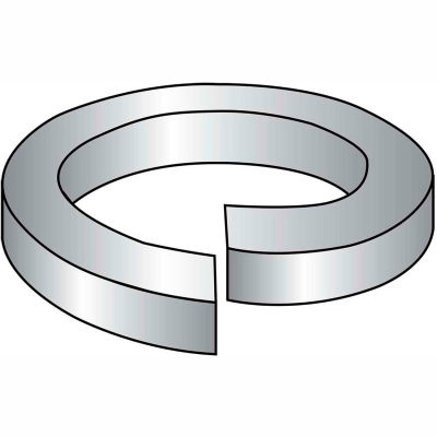 Split Lock Washer - M6 - Thru Hardened Steel - Zinc Blue CR+3 - DIN 127B - Pkg of 100 - BBI 361060