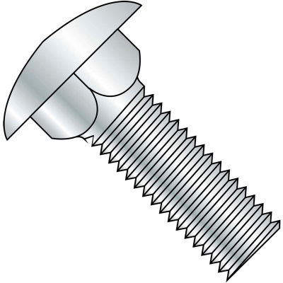 Carriage Bolt 1 4 X 5 8 Round Head Steel Zinc Cr 3 Grade 5 Ft Unc 250 Pack B Globalindustrial Com