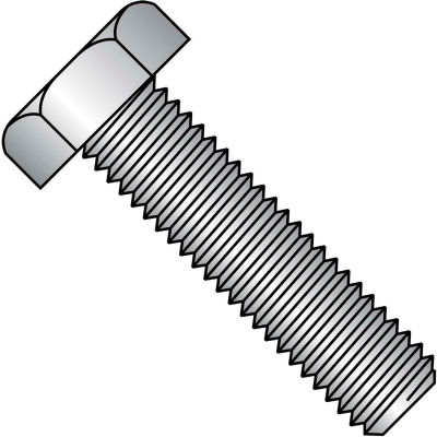 Hex Tap Bolt - 3/8-16 x 2" - Grade 5 - Medium Carbon Steel - Zinc CR+3 - FT - A307 - Pkg of 50