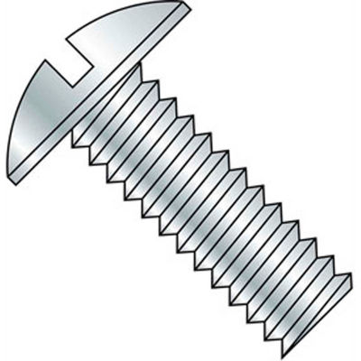 1/4-20 x 2-1/2" Machine Screw - Truss Head - Slotted - Steel - Zinc CR+3 - FT - 100 Pk - BBI 584671
