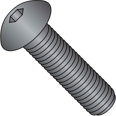 Button Socket Cap Screw - 1/4-20 x 1-1/2" - Steel Alloy - Thermal Black Oxide - FT - UNC - 100 Pk