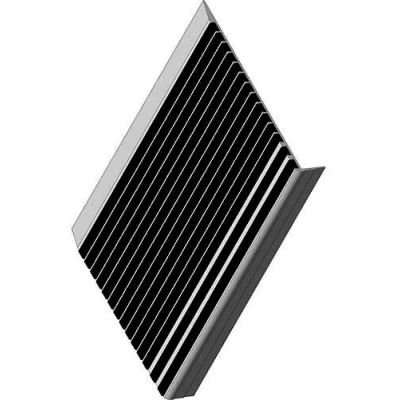 Babcock-Davis® Stair Tread With Bar Abrasive BSTRB-A9D-48, Extruded Aluminum, 48"W X 9"D