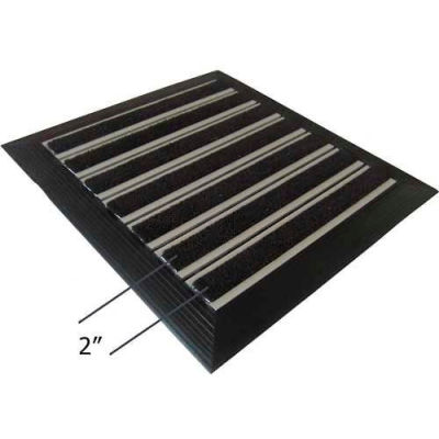 Babcock-Davis® Roll Up Entrance System M-650, Vinyl Hinge, Aluminum Rail, 75-1/4"W X 51-1/4"D