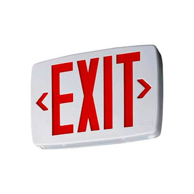 Lithonia LQM S W 3 R 120/277 EL N M6 Quantum Univeral Mount LED Red Exit W/3 Face Panels & Battery