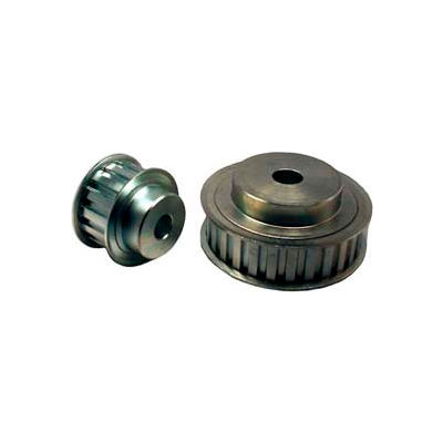 26 Tooth Timing Pulley, (L) 3/8" Pitch, Clear Zinc Plated Steel, 26l075-6fs7 - Min Qty 3