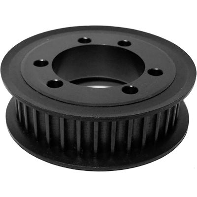 34 Tooth Timing Pulley, (Htd) 8mm Pitch, Clear Zinc Plated Steel, Qd34-8m-20 - Min Qty 2