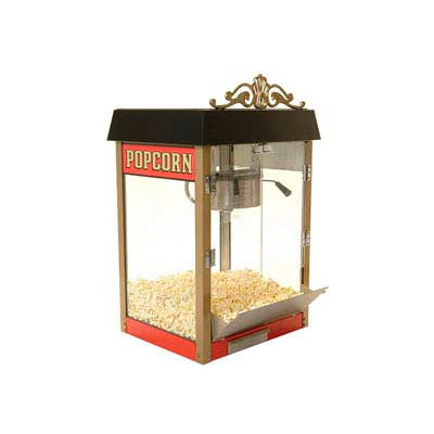 BenchMark USA 11080 Street Vendor 8 oz Red Popcorn Machine , 120V 1430W
