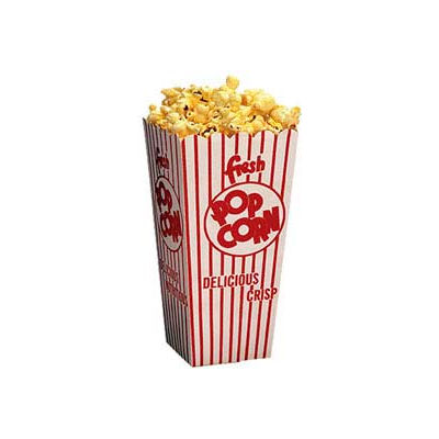 BenchMark USA 41044 Popcorn Scoop Boxes .75 oz, 100 Boxes Per Pack