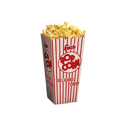 BenchMark USA 41047 Popcorn Scoop Boxes 1.25 oz, 100 Boxes Per Pack