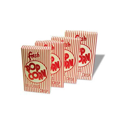 BenchMark USA 41557 Closed Top Popcorn Boxes 0.95 oz, 100 Boxes Per Pack