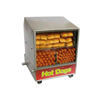 Benchmark USA 60048, Dog Pound Hotdog Steamer/Merchandiser, 164 Hot Dogs/36 Buns 120V