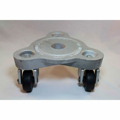 Bond® Cast Iron Triangular Dolly 2076 - Hard Tread Rubber Wheels - 525 Lb. Capacity