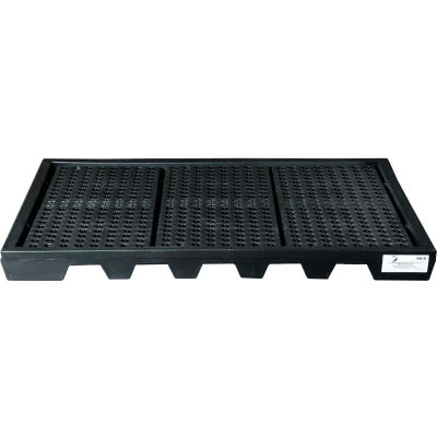 ENPAC® Black Diamond 6 Drum Spillpallet 5115-BD - Low Profile - 3000 Lb. Cap.