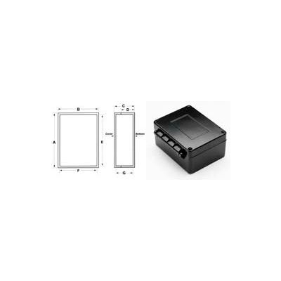 Bud An-2900 Nema 4x Box With Hinged Cover 3.95" L X 3.04" W X 1.98" H - Min Qty 3