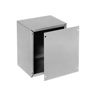 Bud Cu-1124 Steel Utility Cabinet 7" W X 6" D X 12" H Metallic Gray - Min Qty 2