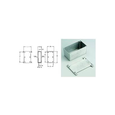Bud Cu-5475 Econobox Die Cast Al Enclosure w/ Mb Cover 4.75" L X 4.75" W X 3.75" H Natural-Min Qty 5