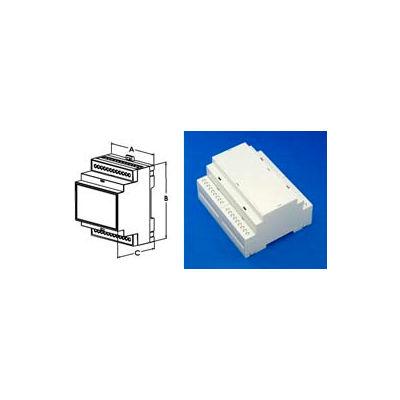 Bud Dmb-4773 Din Rail Mount Multi-Board Box 4.18" L X 3.55" W X 2.26" H - Min Qty 12