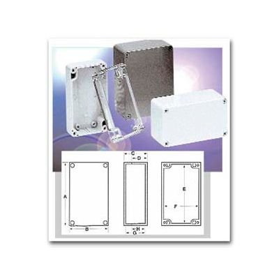 Bud Pn-1335 Nema 4x - Pn Series Box 10.43" L X 7.28" W X 3.74" H Light Gray - Min Qty 3