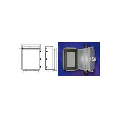 Bud Sn-3700 Sn-Series Nema Sheet Metal Box 6.00" L X 4.00" W X 3.00" H - Min Qty 2