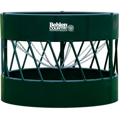 Behlen Country HAYSMART Round Bale Feeder For Cattle 96"L x 96"W x 72"H, Green