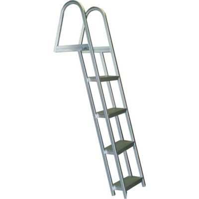 Bearcat 4 Step Aluminum Angled Boat Dock Ladder - L65