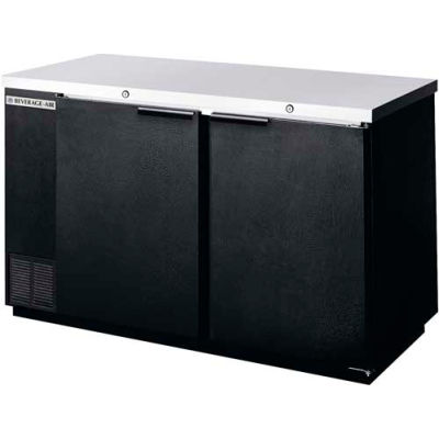Solid Door Back Bar Refrigerator 23" Base BB Series, 48"W - BB48HC-1-S