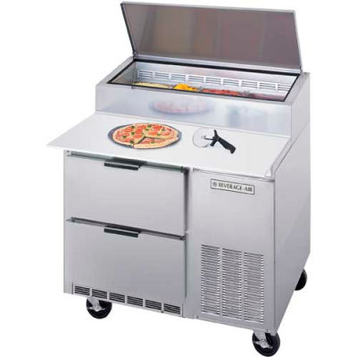 Beverage Air® DPD46HC-2 Deli/Pizza Prep Tables W/ Drawers Dpd Series, 46"W